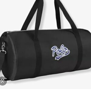 Polo by Ralph Lauren Black Duffel Bag with Blue Logo